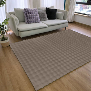 Tapis Moelleux 3D Taupe 200x290CM
