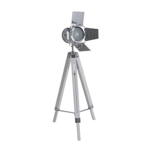 Lampe debout à trois pattes "en blanc avec version E27, 100-140 cm de haut, lampe pour le salon, la salle à manger ou le bureau
