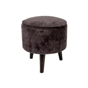 Velvet Pouf paola bleu / gris dia 40
