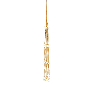 Le pompon long coquillage - Blanc