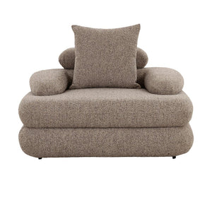 Fauteuil lounge Cairo Sable Boucle