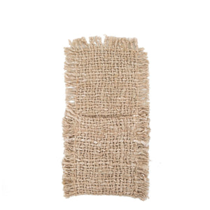 Porte-couverts Oh My Gee en beige, élégant et luxueux, en coton doux