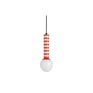 Lampe à suspension rayée rétro