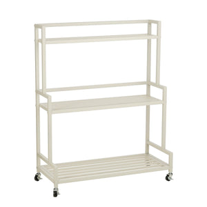 Support pour plantes Greenrax en fer blanc cassé, élégant et pratique.
