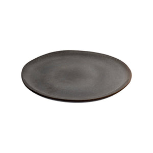Assiettes Selma en céramique, vue de dessus, couleur gris/marron