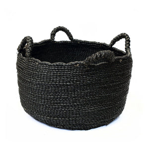 Panier Les Quatre Mains en jonc de mer noir