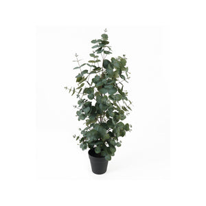 Grande plante artificielle eucalyptus avec feuillage vert luxuriant