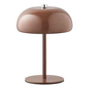 Lampe de table Margate en métal marron, vue de face