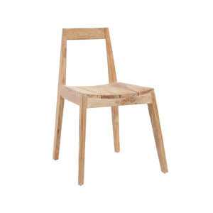 Chaise Paxi en teck naturel avec design épuré