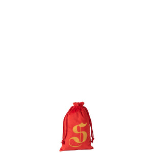 Sac de Noël J-Line en textile rouge, idéal pour une décoration festive et élégante.