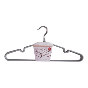 Cintres Massa gris en métal, lot de 10, vue de face