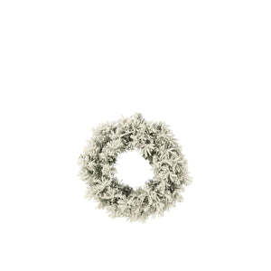 Couronne de Noël LED J-Line, vue de face avec lumières allumées
