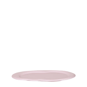 Assiette nuage ovale rose 30 cm
