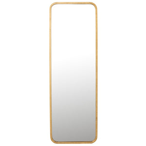 J-Line miroir Mona Rectangulaire - fer/verre - or - 119,5 x 40,5 cm