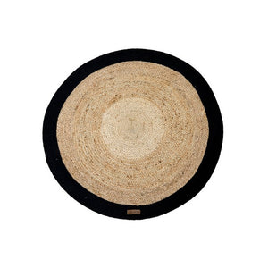 Tapis Séville naturel et noir 1,50 m