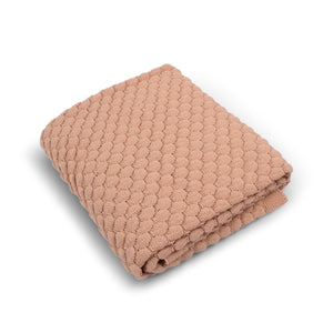 Couverture bébé tricotée GOTS - Crème Ivoire