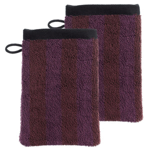 Lot de 2 gants de toilette Charly Figue 15 x 21