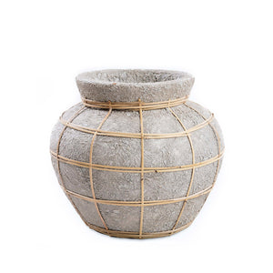 Vase moyen en béton naturel