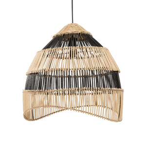 Le Pendentif Rayé - Noir Naturel - M