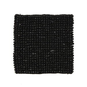 Dessous de verre Perles noir avec perles délicates