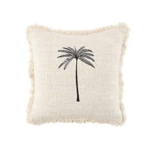 La Housse de Coussin Gili Palm - Noir Naturel