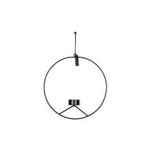 Mur rond rond du support noir