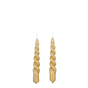 Bougie de table Twist Marron clair