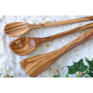 Set de 5 spatules en bois d'olivier - vue d'ensemble