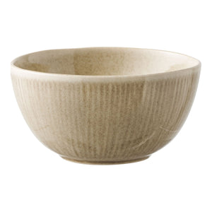 Bol Viola en céramique beige, vue de face avec motif élégant