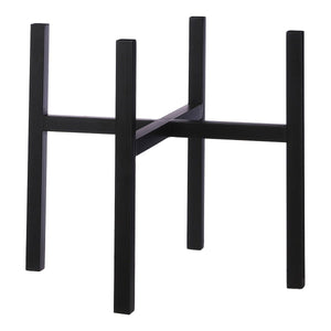 Support pour plantes Ascot Noir en métal élégant