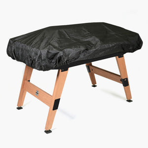 Housse de protection noire sur un baby-foot Cornilleau Origin outdoor