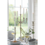Détail du bougeoir J-Line Classic montrant sa finition brillante