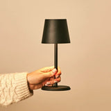 Lampe de table rechargeable noire James