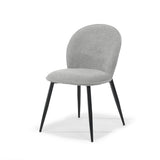 Chaise cuba tissu aragon gris