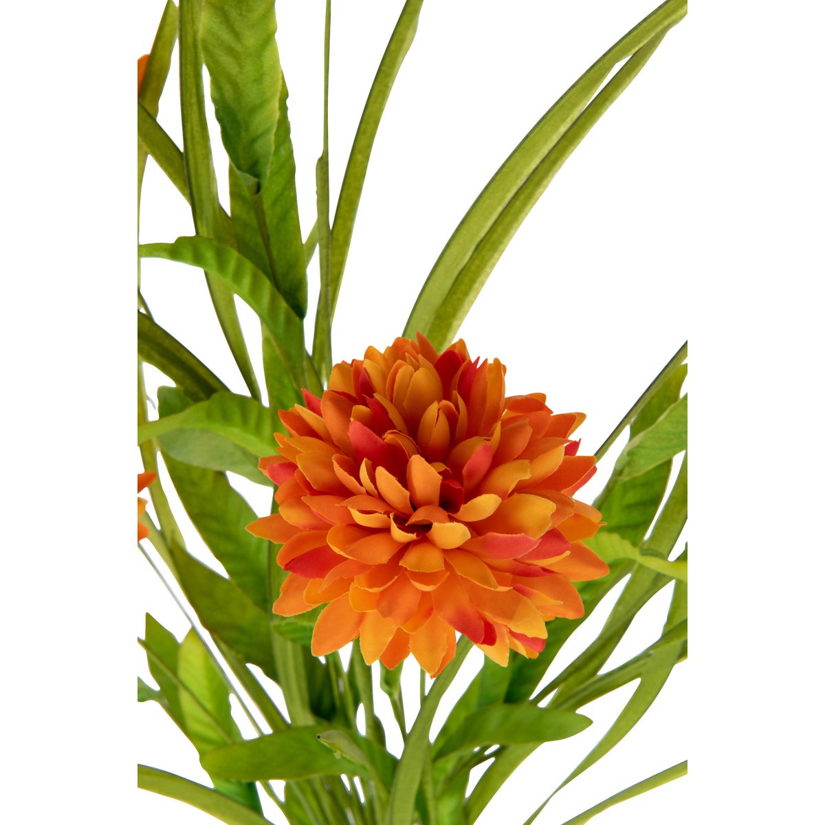 Branche J-Line Chrysantemum orange, décoration haut de gamme