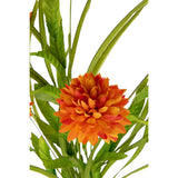 Branche J-Line Chrysantemum orange, décoration haut de gamme