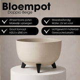 Jardinière d'extérieur Doppio Beige