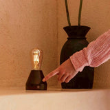 Lampe de table rechargeable marron foncé Zavi
