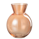 Vase Lucy J-Line en verre orange, design moderne et élégant