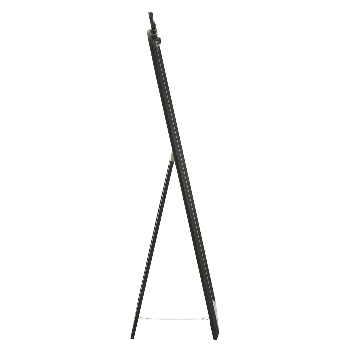 Miroir J-Line Emi en bois noir, vue frontale