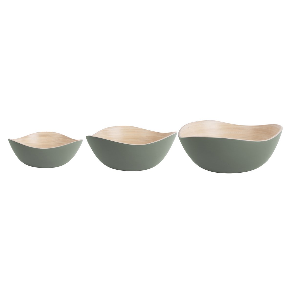 Set de bols Puro Organic en bambou avec finition naturelle