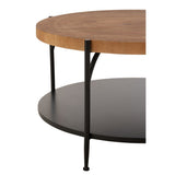 Table basse Voni J-Line, angle supérieur montrant la finition