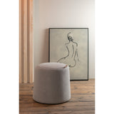 Pouf/Table d'Appoint J-Line Beige en usage comme table basse