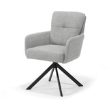Fred Armchair - Fabric Retro Bliss% 2383-GRAY - Turning Put 180 Black