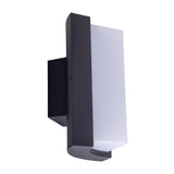 LED sur la lampe murale extérieure "Rico" de 14,8 cm de haut, en métal et en plastique en anthracite, avec LED intégré