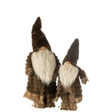 Détail de la texture textile de la figurine Gnome Forest J-Line