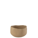Bol Goa Aluminium Beige - vue de face, design contemporain