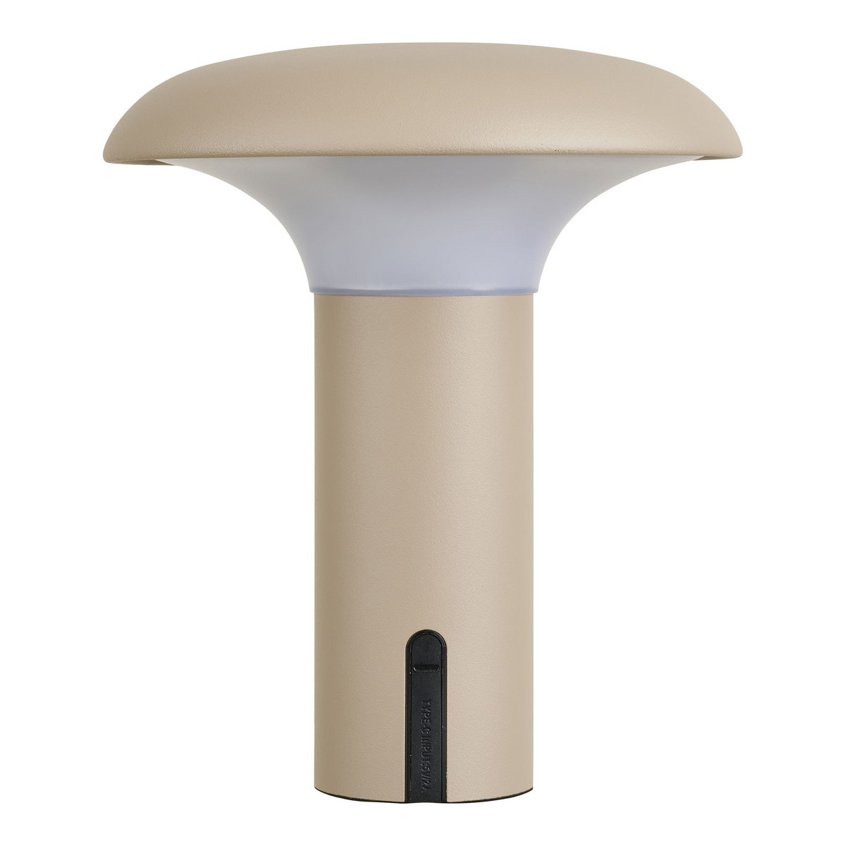 Lampe LED Ramsey beige, vue latérale montrant la hauteur