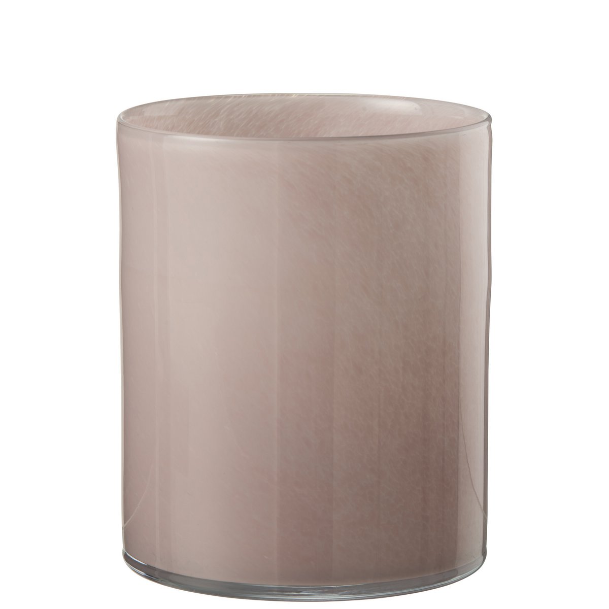Bougeoir J-Line Windlicht Jade rose avec bougie