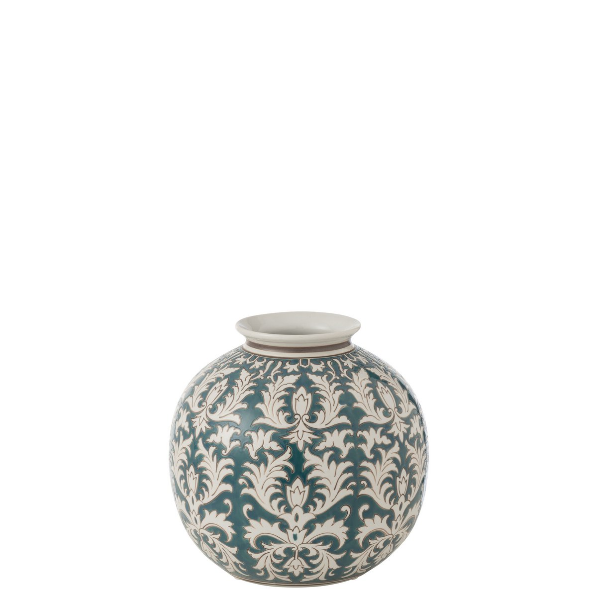 Détail du Vase Victoria Rond, finition brillante et design classique
